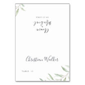 Carte de table de mariage rustique avec un minimum (Par défaut)