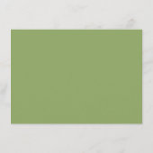 Carte de table de mariage vert sauge DIY (Dos)
