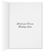 Carte de table de mariage violet (Intérieur (Droit))