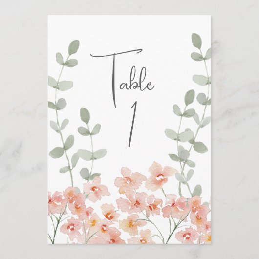 Carte de table de pêche et d'aquarelle verte (Dos)