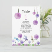 Carte de table de plan de siège calligraphie charm (Debout devant)