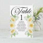 Carte de table de plan de siège Calligraphie charm (Debout devant)