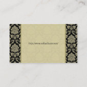 Carte de table de réception en noir et ivoire Dama (Dos)