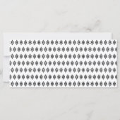 Carte de table de réservation de mariage élégante (Dos)