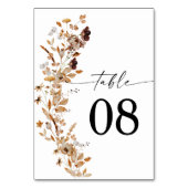 Carte de table de Thanksgiving aux feuilles d'auto (Par défaut)