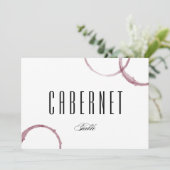 Carte de table de vignoble de cave à vin (Debout devant)