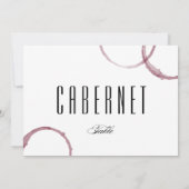 Carte de table de vignoble de cave à vin Wine Stai (Dos)