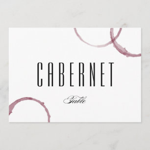 Carte de table de vignoble de cave à vin Wine Stai