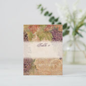 Carte de table de vignoble de vigne âgée (Debout devant)