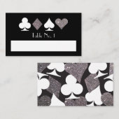 Carte de table Destiny Las Vegas Silver Rempli Nom (Devant / Derrière)