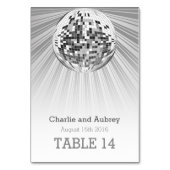 Carte de table Disco Ball Party (Par défaut)