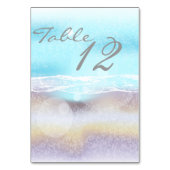Carte de table Dream Shore Beach Dk Mariage Turquo (Dos)