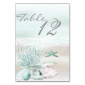 Carte de table Dream Shore Beach Seafoam Green Mar (Par défaut)