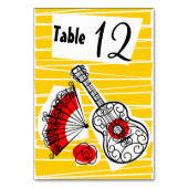 Carte de table du groupe Souvenirs espagnol vertic (Dos)