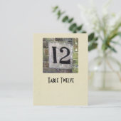 Carte de table du numéro 12 de photo (Debout devant)