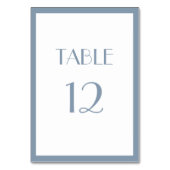 Carte de table Dusty Blue Mariage (Par défaut)
