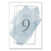 Carte de table Dusty Silver and Blue Mariage (Dos)