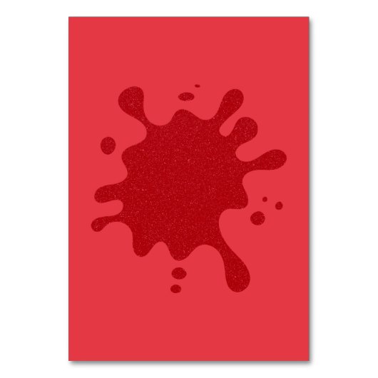 Carte de table éclaboussée de rouge tomate personn (Par défaut)
