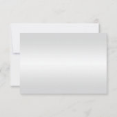 Carte de table élégante à motif de roses rouges (Dos)