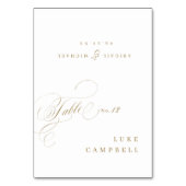 Carte de table élégante et classe avec calligraphi (Par défaut)