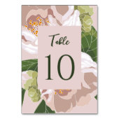 Carte de table élégante Fleur et Verdure (Par défaut)
