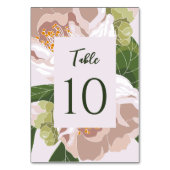 Carte de table élégante Fleur et Verdure (Par défaut)