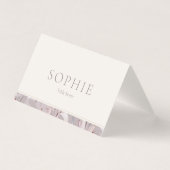 Carte de table élégante Lily pour mariage (Front)