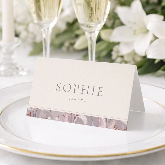 Carte de table élégante Lily pour mariage