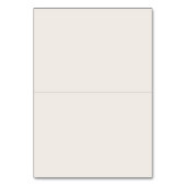 Carte de Table Élégante Minimaliste de Mariage (Dos)