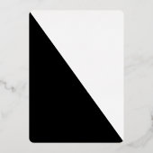 Carte de table en feuille véritable noir et blanc  (Verso)