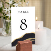 Carte de table en grès noir