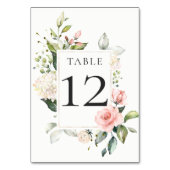 Carte de table encadrée rose rose rose rose rose r (Dos)