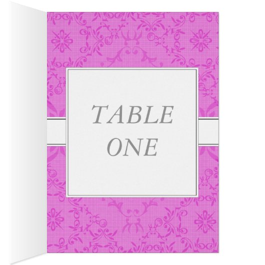 Carte de table et carte de menu de la réception de (Intérieur (Droit))