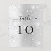 Carte de table étincelante parties scintillant arg (Devant)