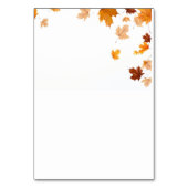 Carte de table feuille (Par défaut)