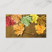 Carte de table Feuilles Automne (Dos)