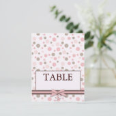 Carte de table fille (Debout devant)