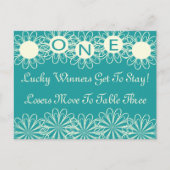 Carte de table Fleurs Bunco #1 (Devant)