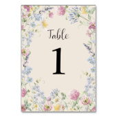 Carte de table florale Fleur sauvage (Par défaut)