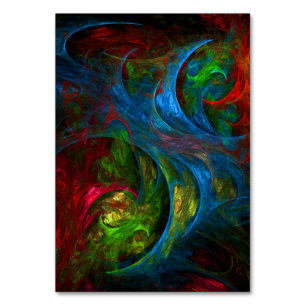 Carte de table Genesis Blue Abstrait Art