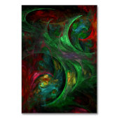 Carte de table Genesis Green Abstrait Art (Dos)