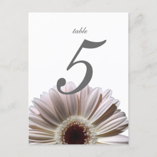 Carte de table Gerbera Daisy/Mariage