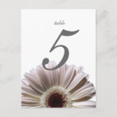 Carte de table Gerbera Daisy/Mariage (Devant)