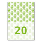 Carte de table Green Tribal Flèches (Dos)