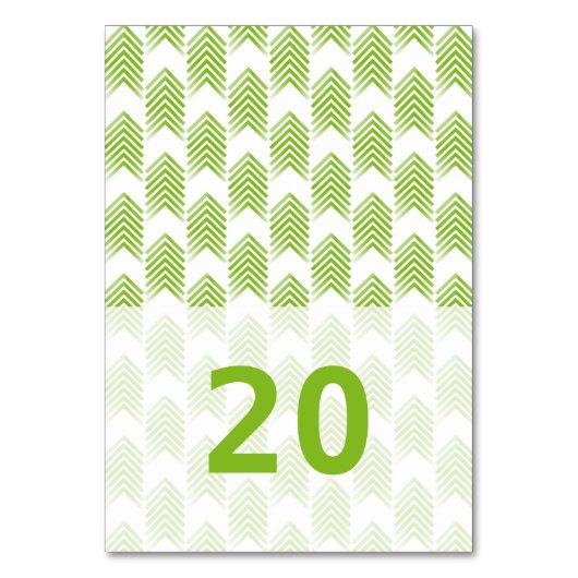 Carte de table Green Tribal Flèches (Par défaut)