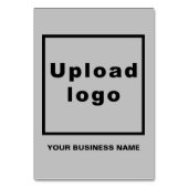 Carte de table gris de marque commerciale (Dos)