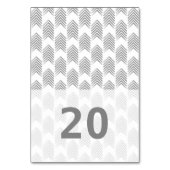Carte de table Gris Tribal Flèches (Dos)