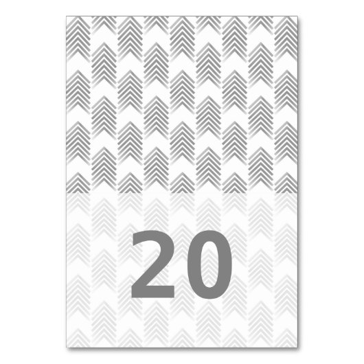 Carte de table Gris Tribal Flèches (Par défaut)