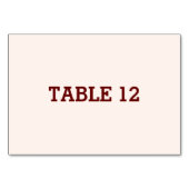 Carte de table horizontale pour mariée et chambre  (Dos)