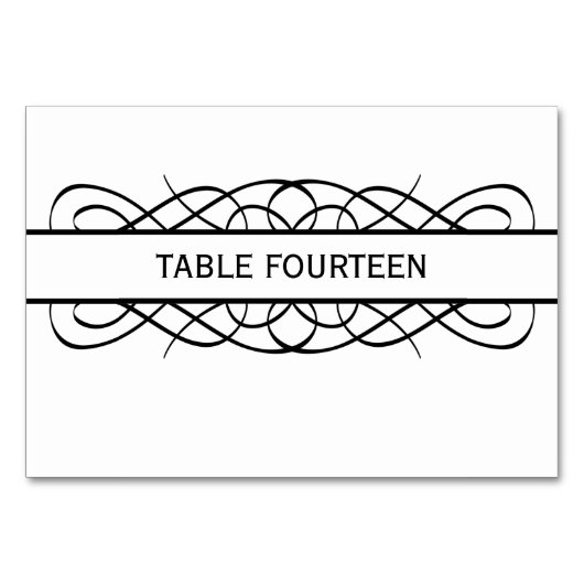 Carte de table ivoire déco (Devant)